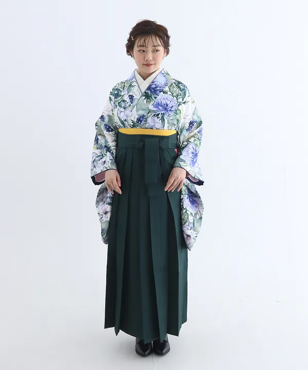 卒業式袴|【HAO】生い茂る緑に咲く鮮やかな青紫