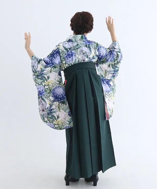卒業式袴|【HAO】生い茂る緑に咲く鮮やかな青紫