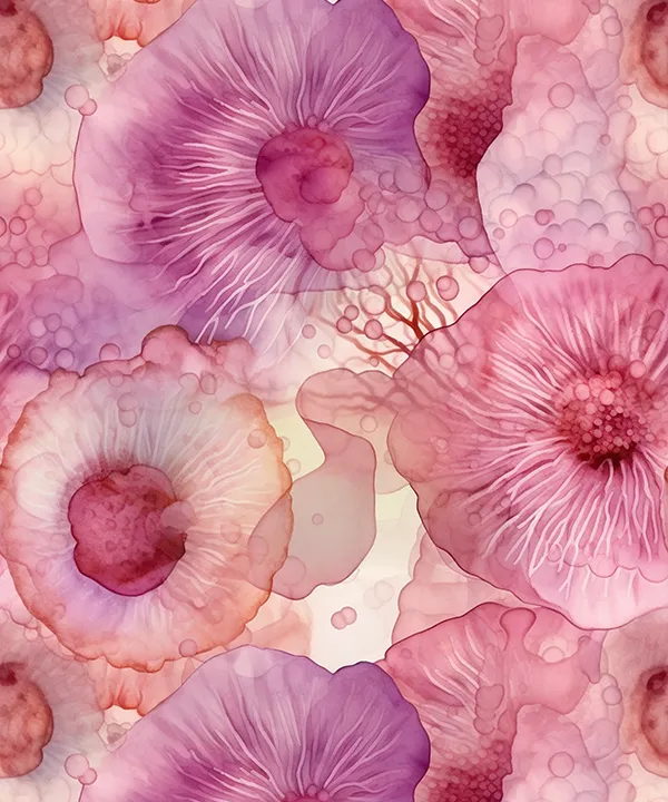 卒業式袴|【HAO】滲み出すピンクの大きな花びら