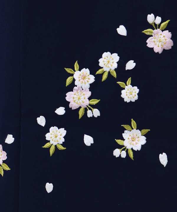 卒業式袴レンタル | 桃地に藤流と桜舞