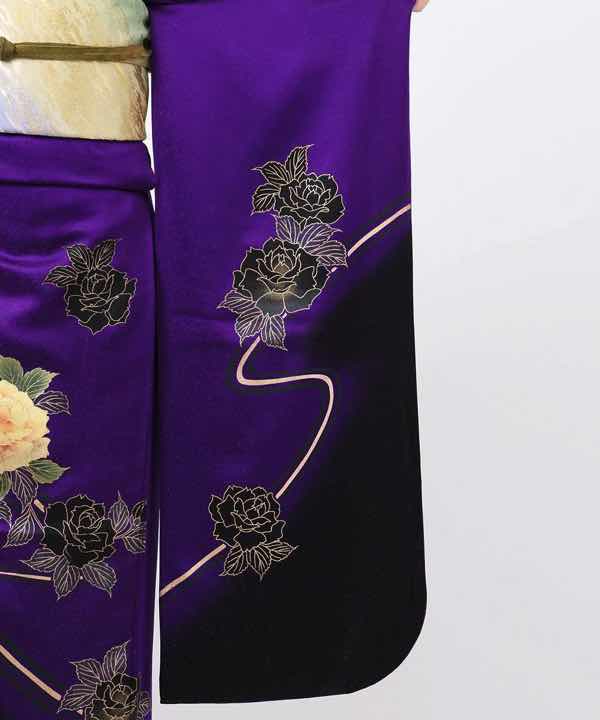 振袖レンタル | 濃い紫色 薔薇の花