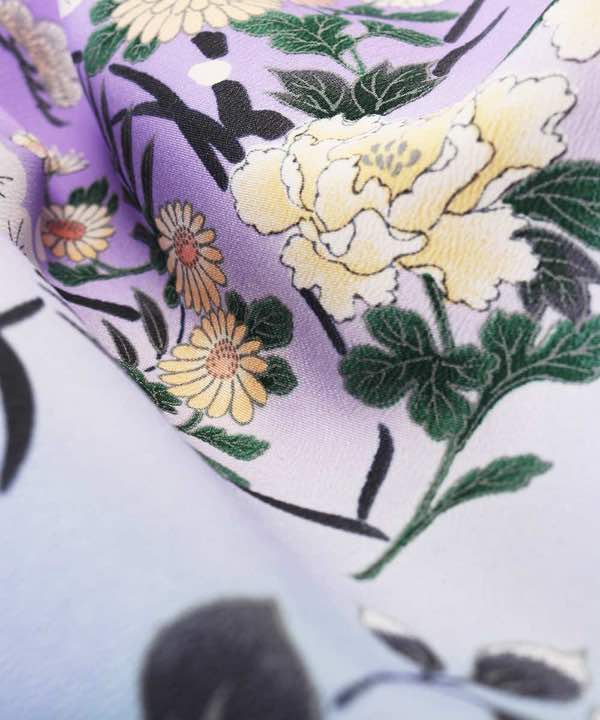 訪問着レンタル | 薄紫色に菊の花