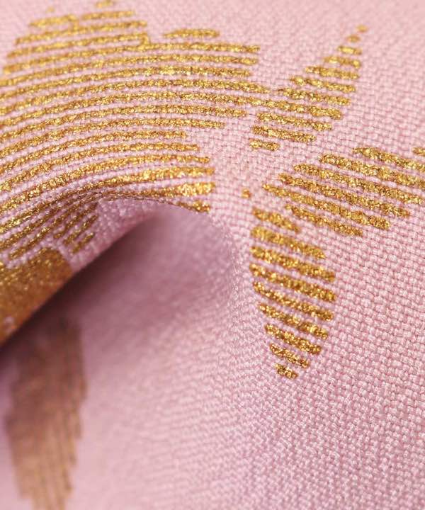 訪問着レンタル | ピンク地に金と刺繍の桜