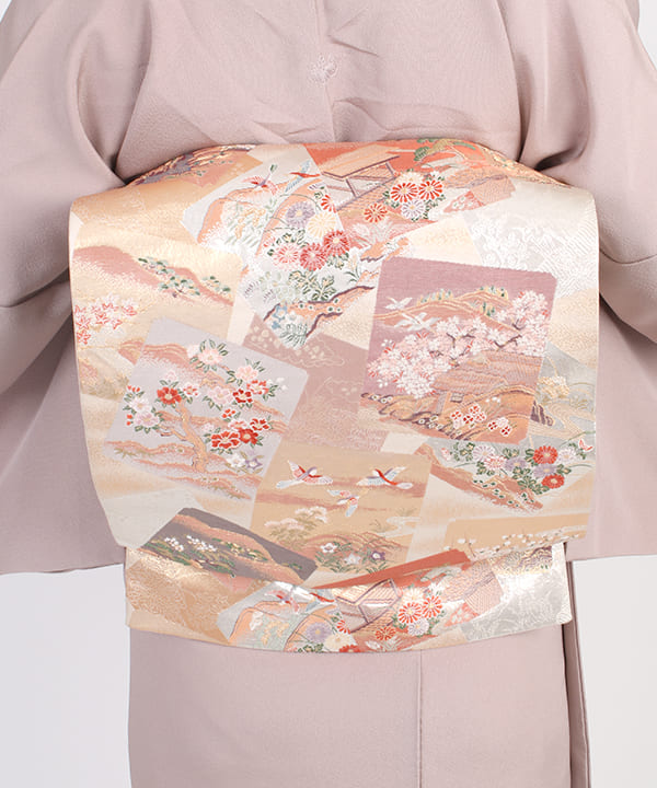 色留袖レンタル | クラシックローズ 橘と七宝 藤の花