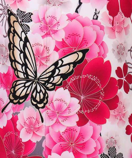 振袖レンタル | 蝶と桜舞