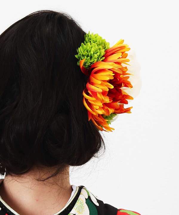 髪飾りレンタル | 牡丹と乱菊