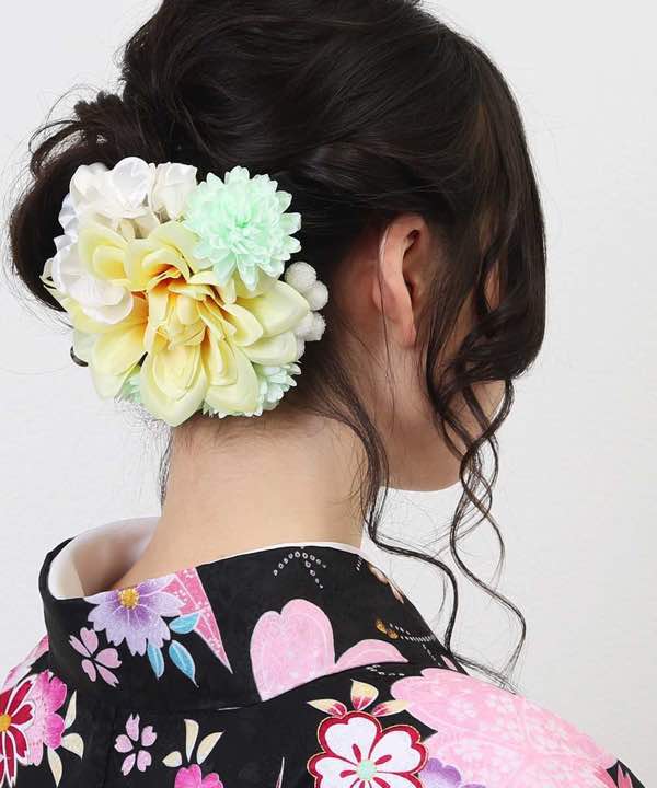 髪飾りレンタル | レモンとミントの花飾り
