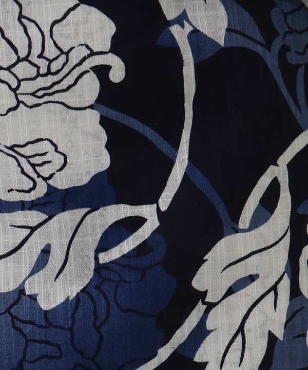浴衣レンタル | 【龍村美術きもの】濃淡の藍色地に白抜き花文様