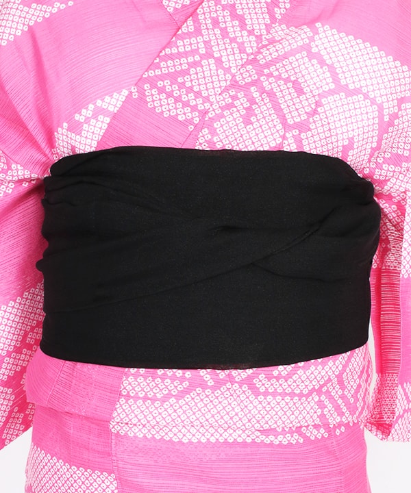 浴衣 |【JUNKO KOSHINO】ピンク市松の松竹梅