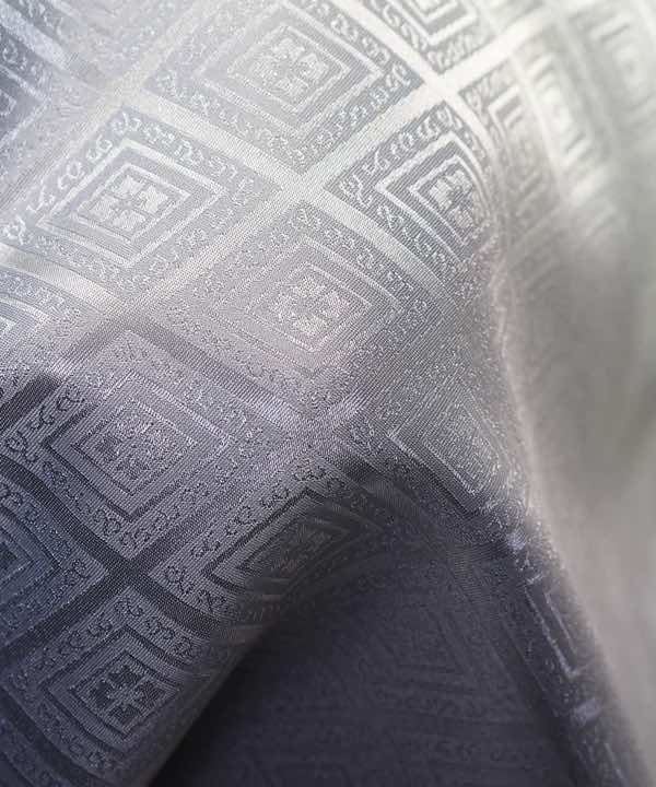 男性用 羽織袴レンタル | 青の菱紋羽織に縞袴