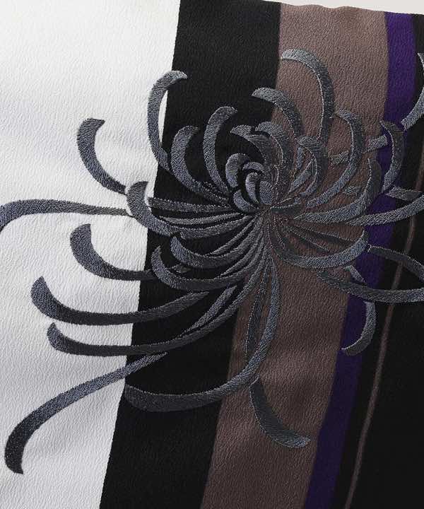 男性用 羽織袴レンタル | 縞模様羽織に黒袴