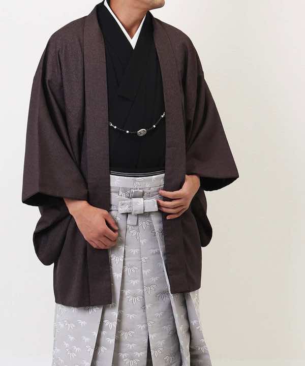 人気の新作 綸子羽織と袴下着物 袴セット 着物 羽織 袴 K-180-25235 4号 身長
