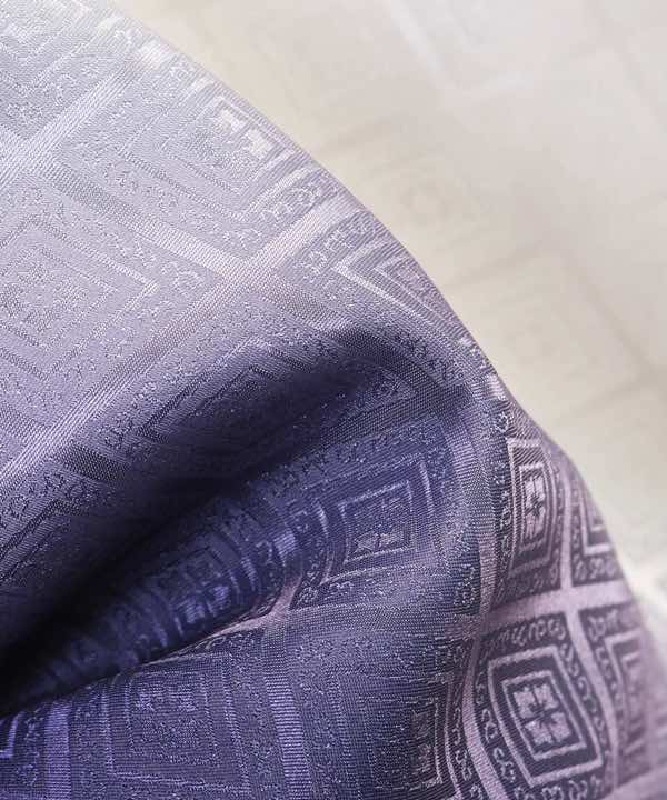 男性用 羽織袴レンタル | 白と青のぼかし羽織に縞袴