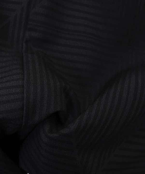 男性用 羽織袴レンタル | 黒の幾何学文様羽織