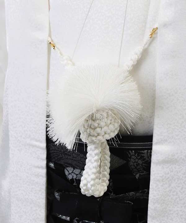 男性用 羽織袴レンタル | 白の羽織に龍袴