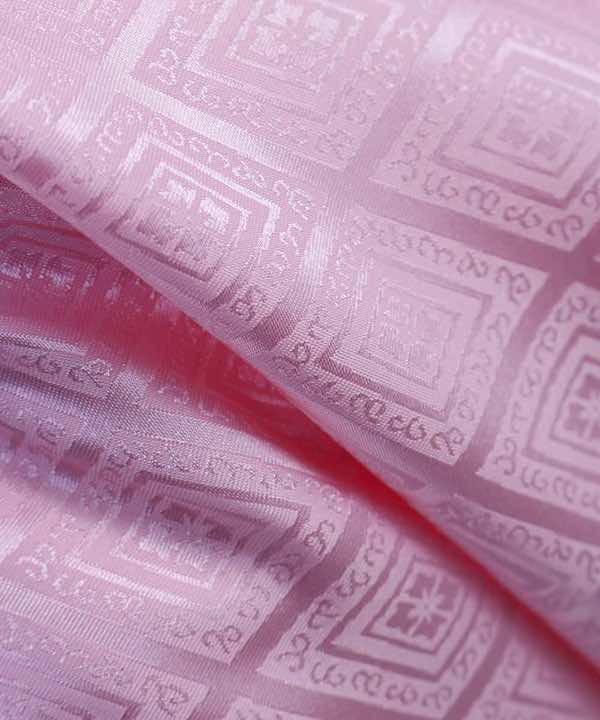 男性用 羽織袴レンタル | ピンクの菱紋羽織にぼかし袴