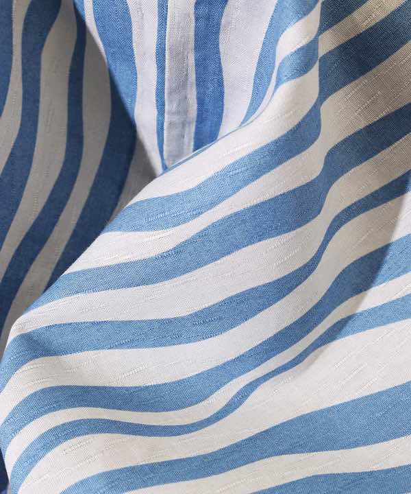 浴衣レンタル | 白地に水色の縞 流水