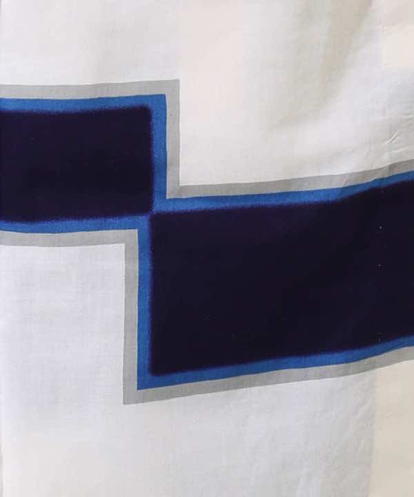 浴衣レンタル | 白地に紺色の四角模様
