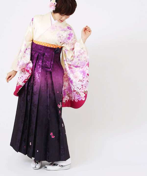 卒業式袴レンタル | 薄ぼかしの桜舞