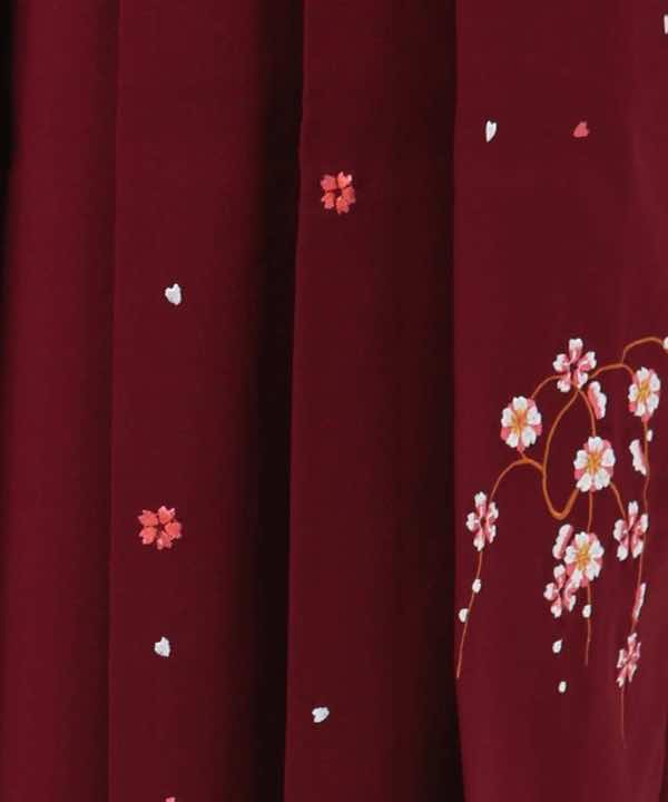 卒業式袴レンタル | 紺藍地に折鶴と桜