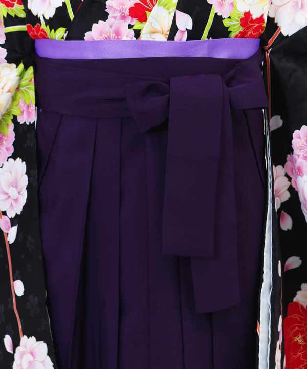 卒業式袴レンタル | 黒ゆれ花結び