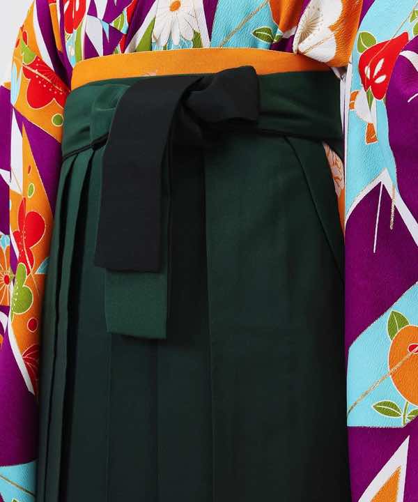 卒業式袴レンタル | 矢羽とぼかし緑花
