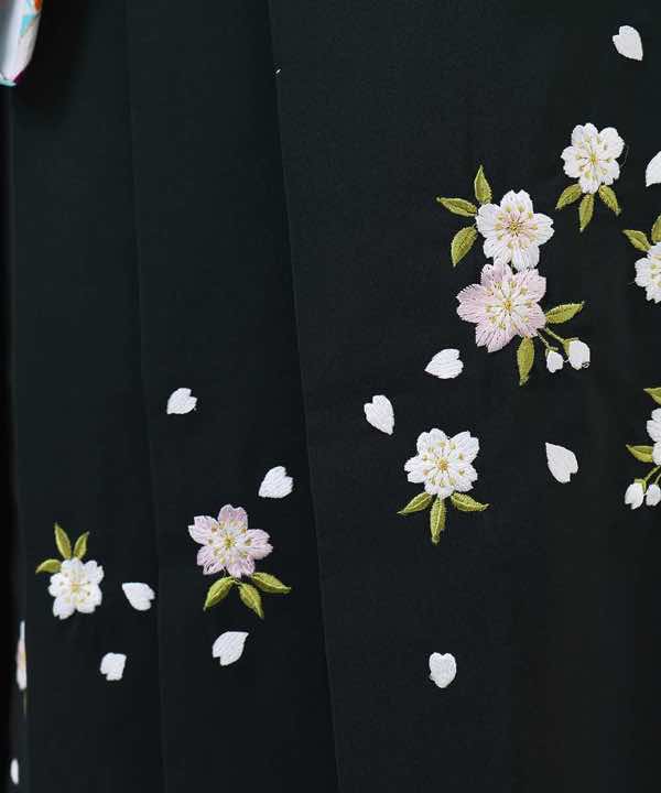 卒業式袴レンタル | 矢羽とぼかし緑花