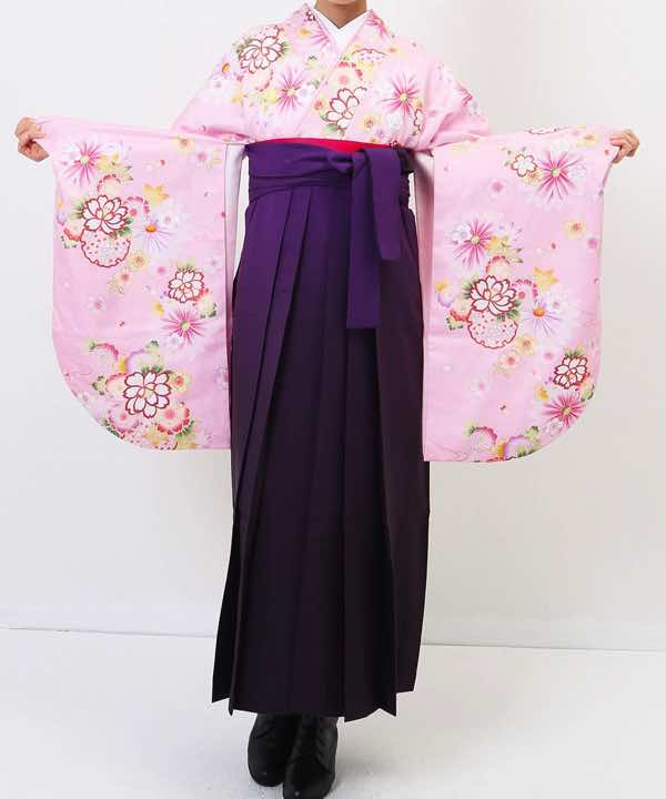 卒業式袴レンタル | 春色と紫のフェミニン