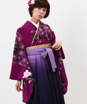 卒業式袴 | 赤紫の梅乙女