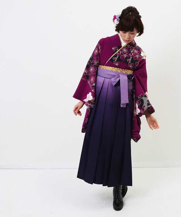 卒業式袴レンタル | 赤紫の梅乙女