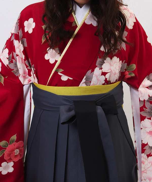 卒業式袴レンタル | 牡丹と椿と桜の花
