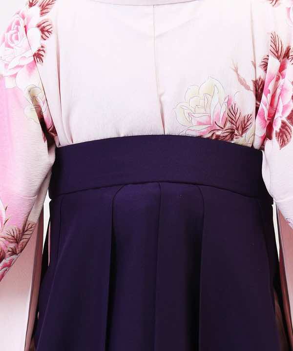 卒業式袴レンタル | ピンクホワイトの牡丹スタイル