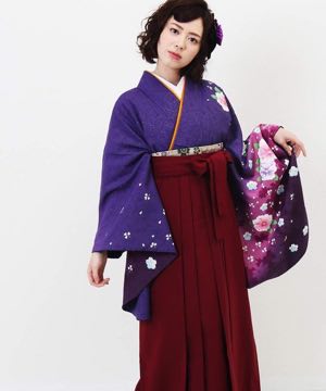 卒業式袴 | 紫紺の桜風