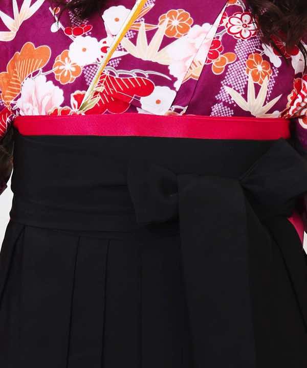 卒業式袴レンタル | パープルオールド×黒袴