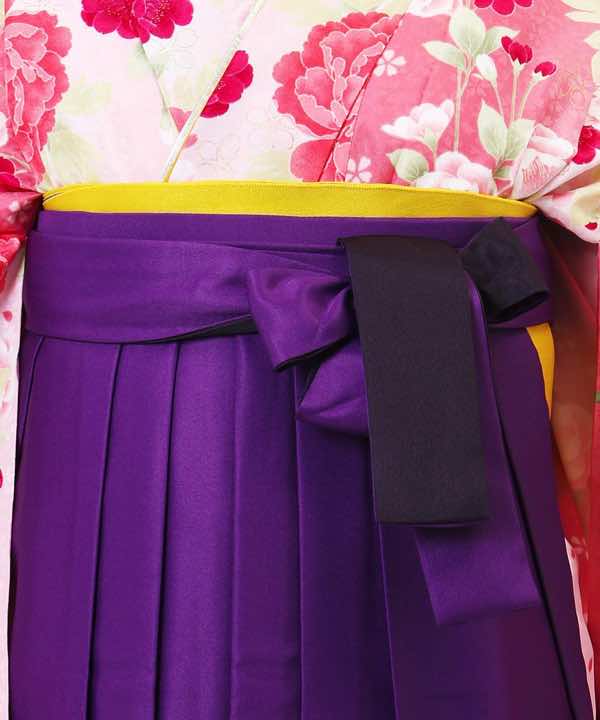 卒業式袴レンタル | ガーリーズピンク×紫袴