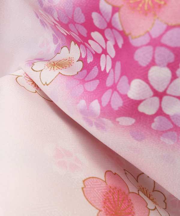 卒業式袴レンタル | ピンクぼかしに小桜