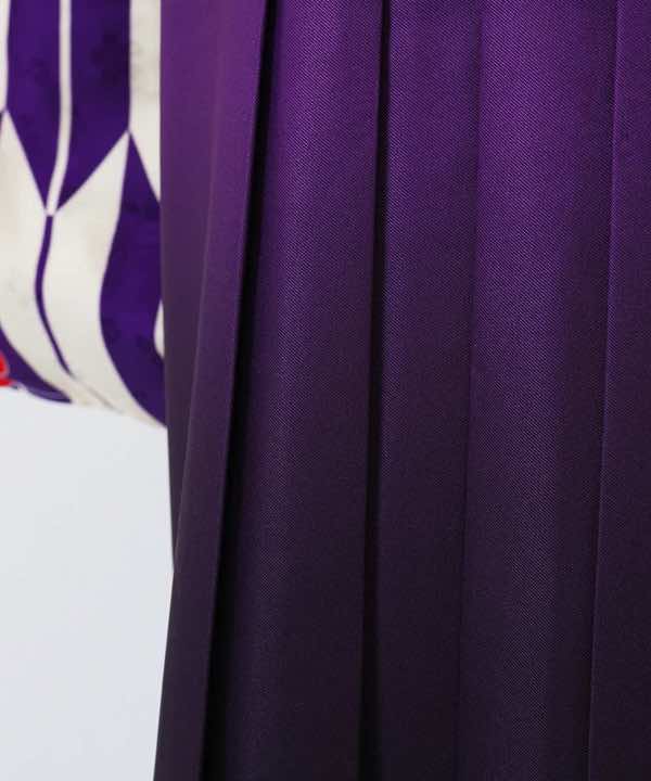 卒業式袴レンタル | 紫矢絣に梅の花