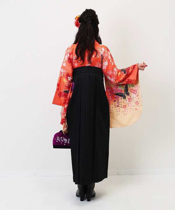 卒業式袴レンタル | 紗綾形紋に紅葉のぼかし
