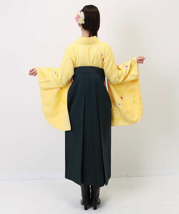 卒業式袴レンタル | 黄色地にやわらかな桜