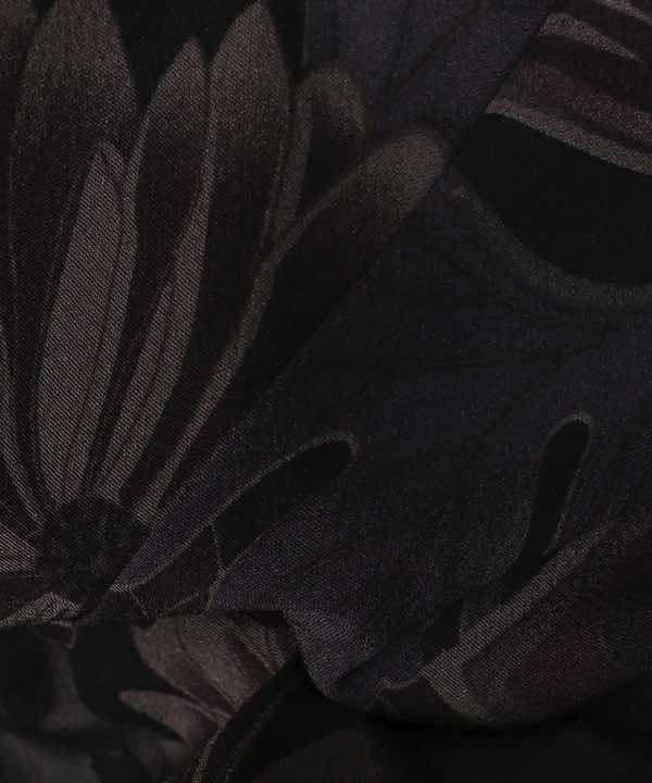 お洒落着物レンタル | 赤紫地に二柄 菊に蝶と微塵格子