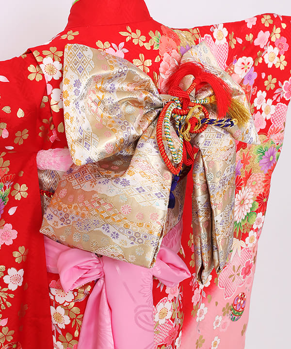 メーカー直送 女の子新品正絹産着（お祝着）高級京友禅伝統染特選古典 