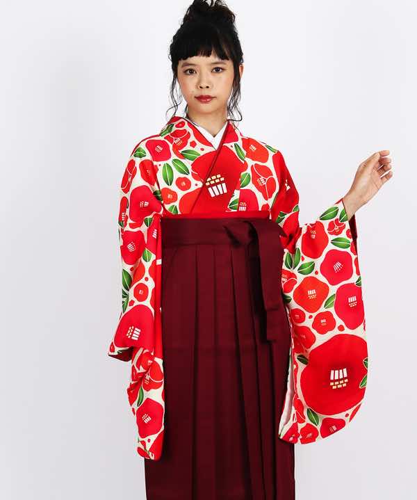 卒業式袴 レンタル | 【HAO】椿の花束 赤
