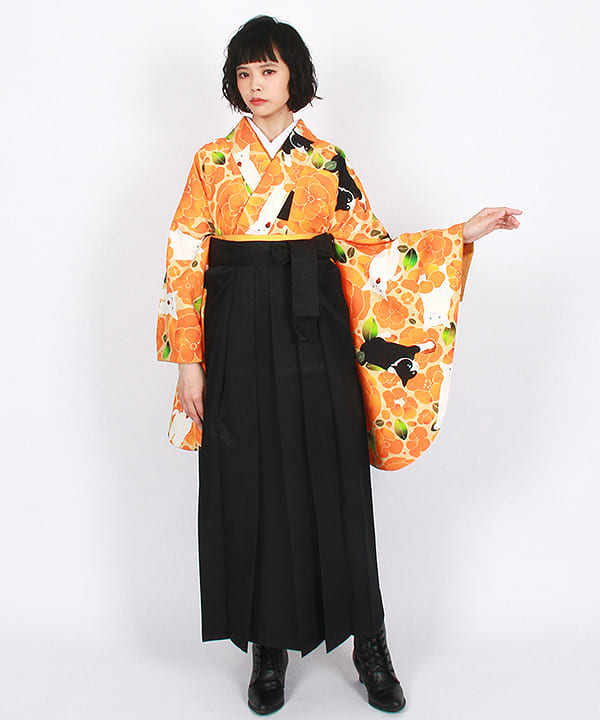 卒業式袴レンタル | 橙椿と縁起猫