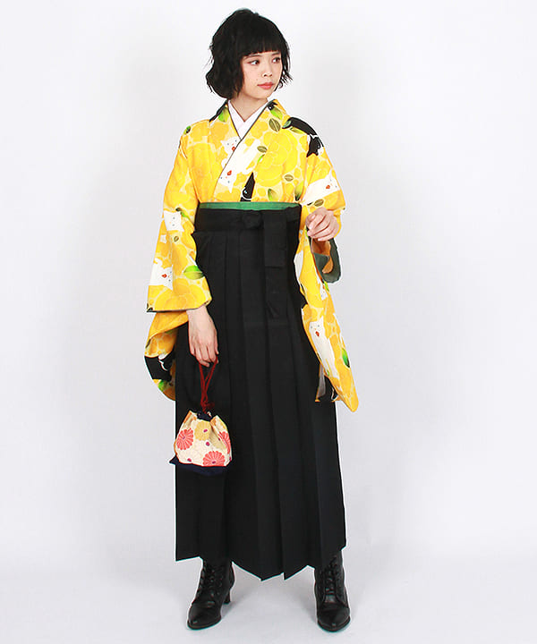卒業式袴レンタル | 黄椿と縁起猫
