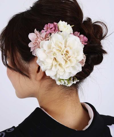 髪飾り | フェミクラシックダリアと小花