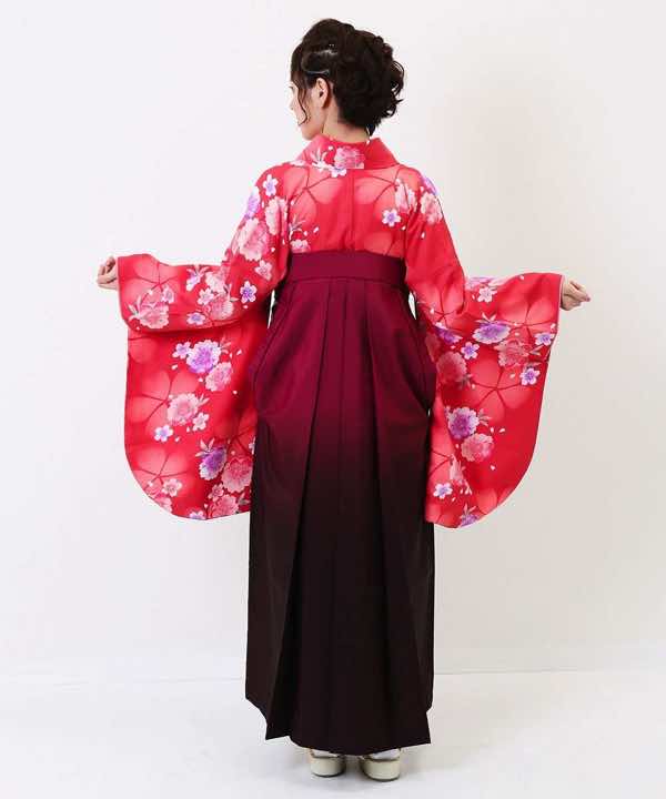 卒業式袴レンタル | 薄紅と紅ぼかし桜