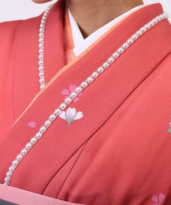 卒業式袴レンタル | 真珠と桜に霞袴
