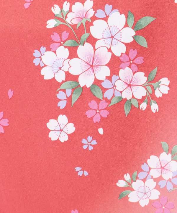卒業式袴レンタル | 真珠と桜に紺地