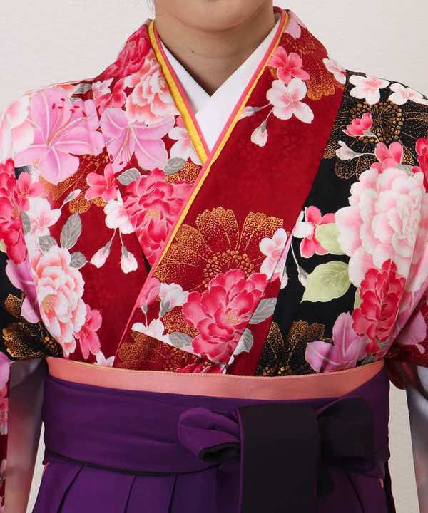 卒業式袴レンタル | 真朱の百花舞と紅霞桜