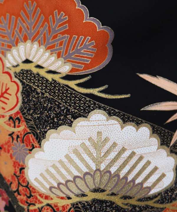 黒留袖レンタル | 松竹と扇子